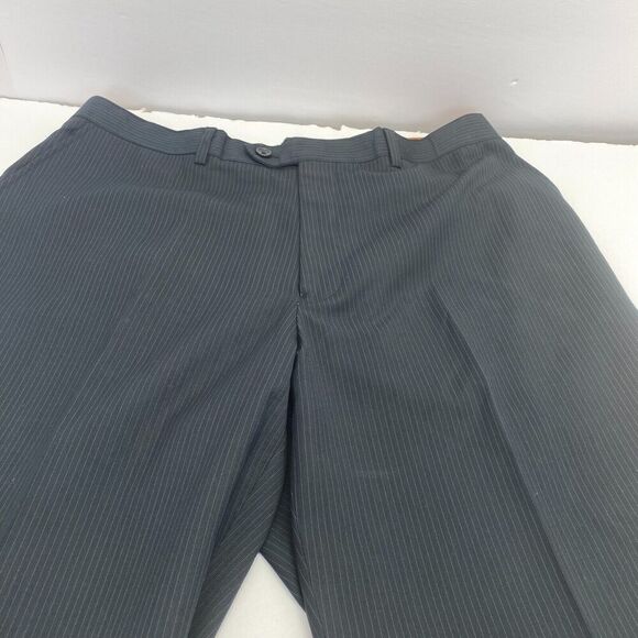 Tzarelli Designed Italy Men’s Wool Dress Pants Size 38R Black - Picture 4 of 16